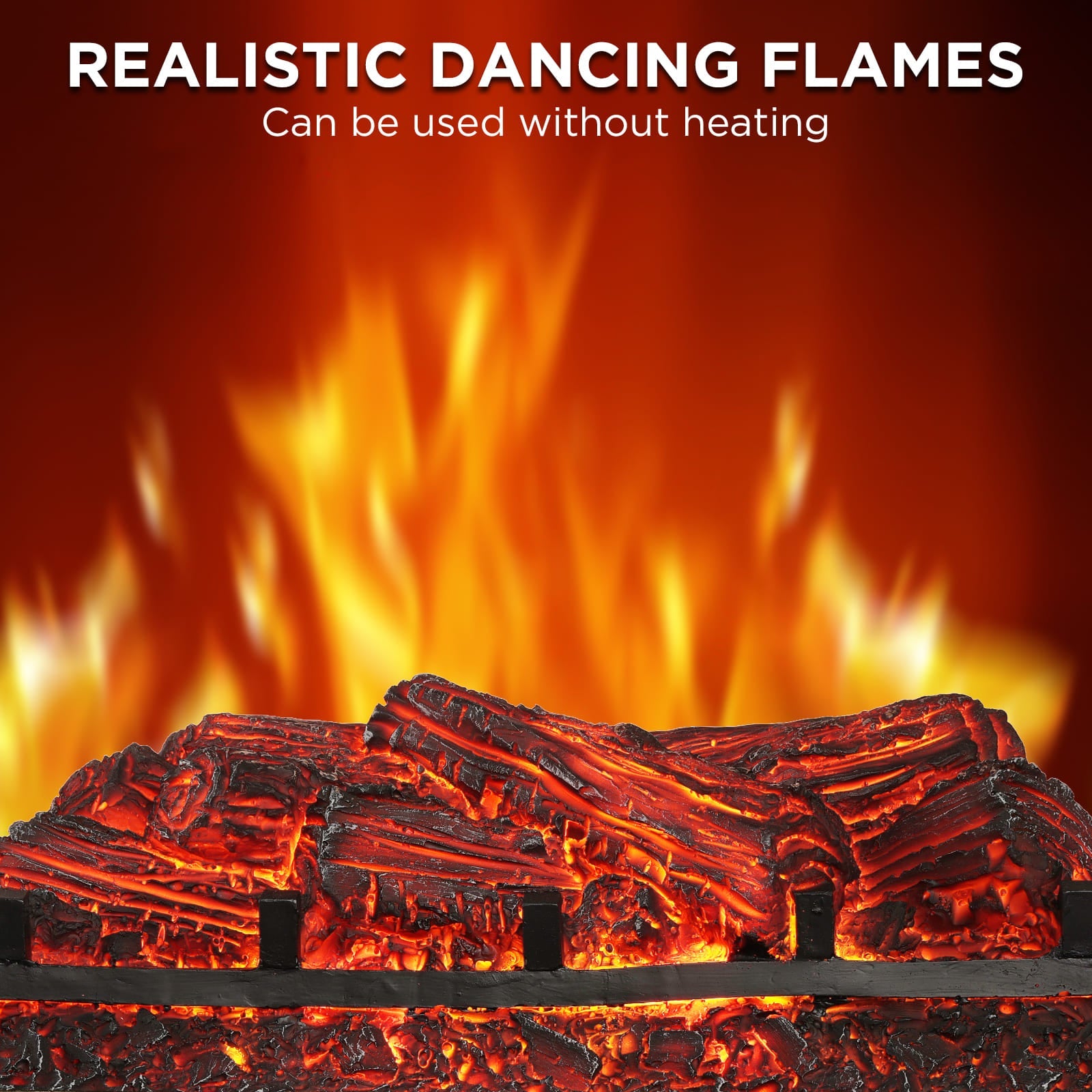 Eternal Flame EF23-PB Electric Fireplace Logs by TURBRO
