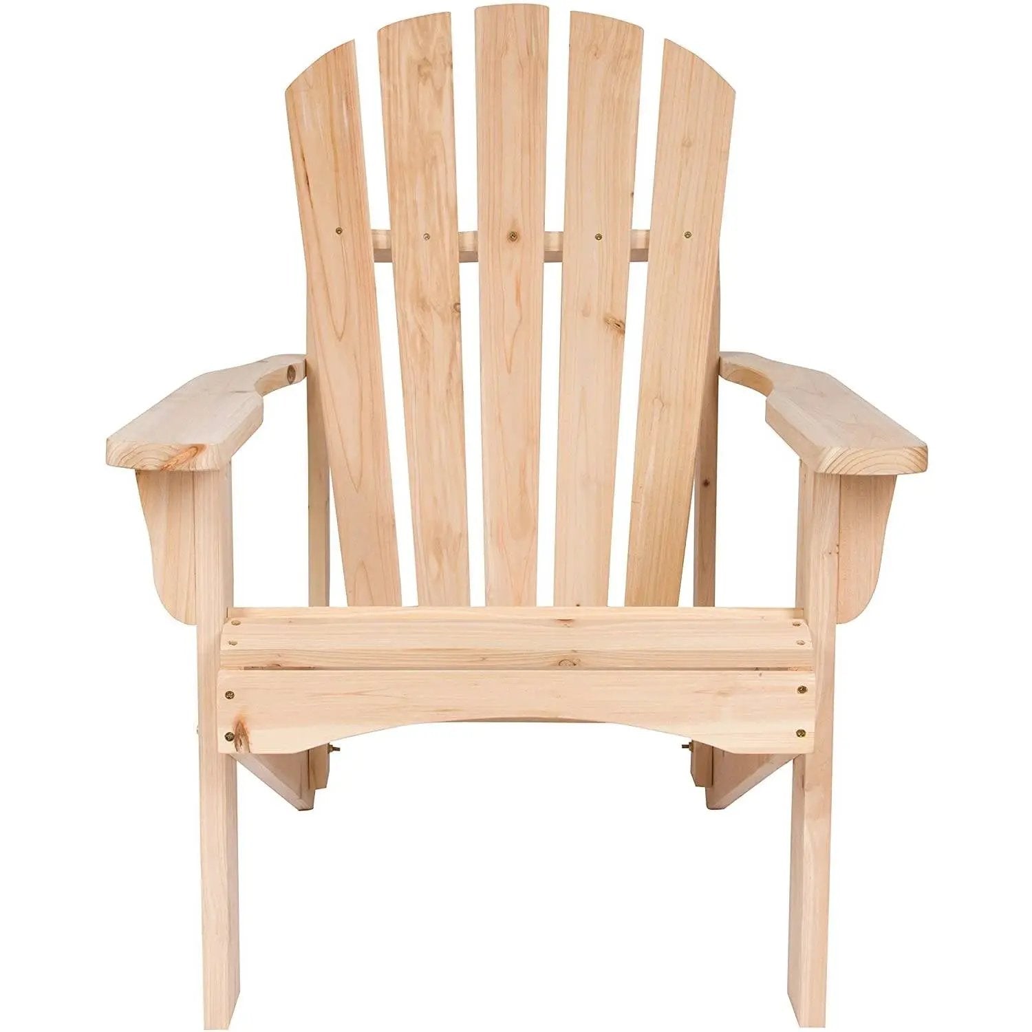 Ergonomic Natural Cedar Wood Adirondack Chair by HomePacific