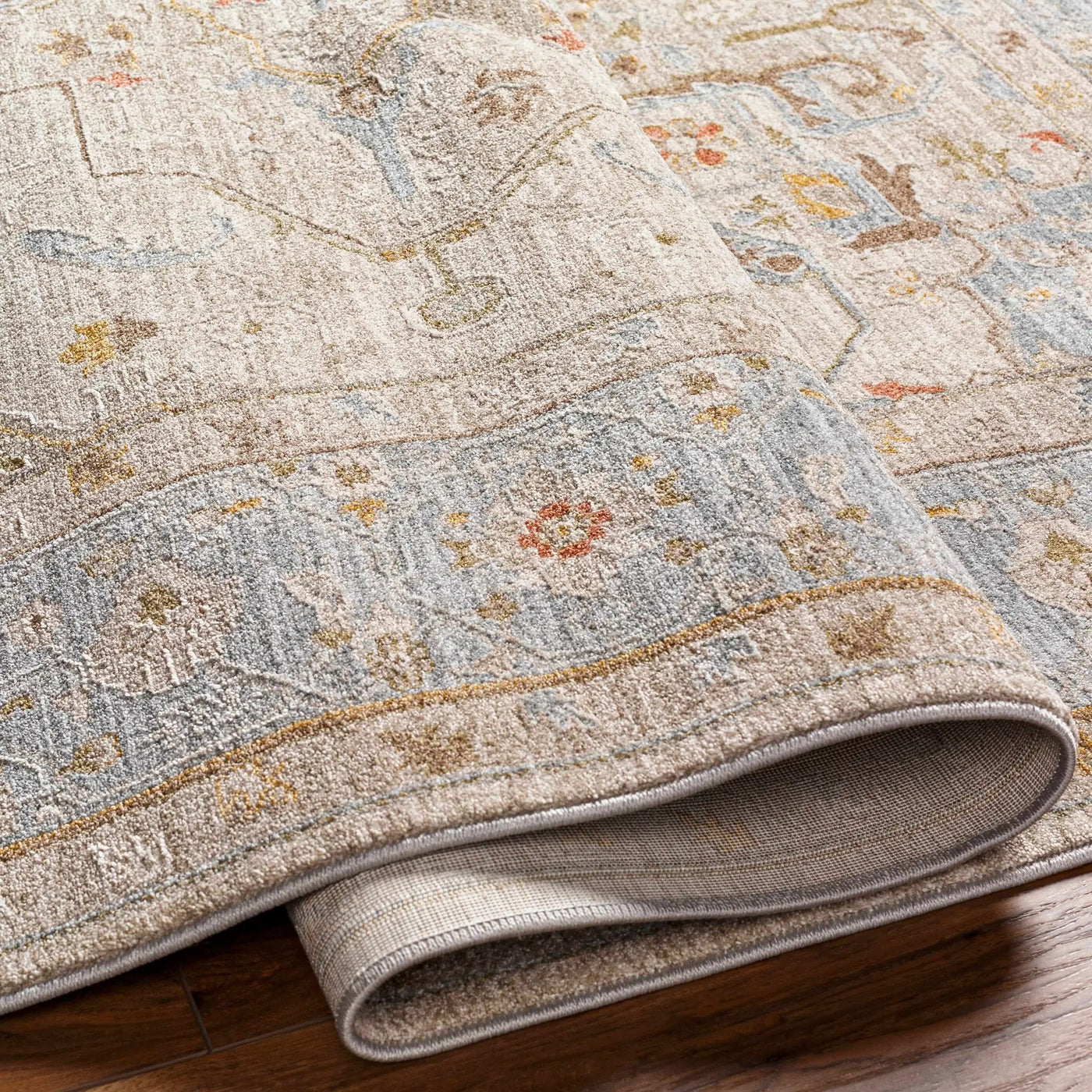Ehan Cream Thick Luxe Oushak Rug by Boutique Rugs
