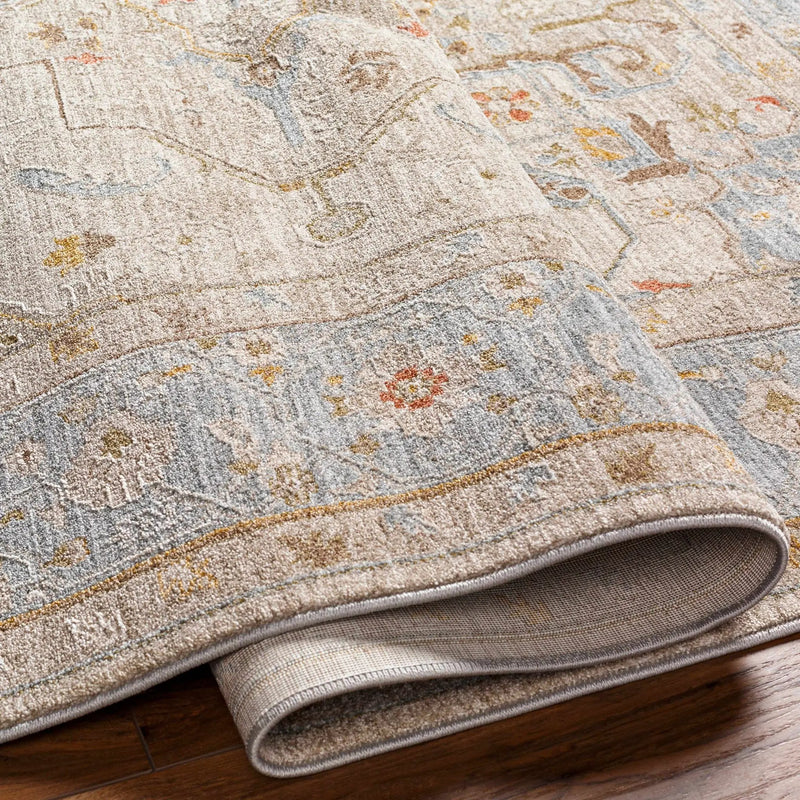 Ehan Cream Thick Luxe Oushak Rug by Boutique Rugs