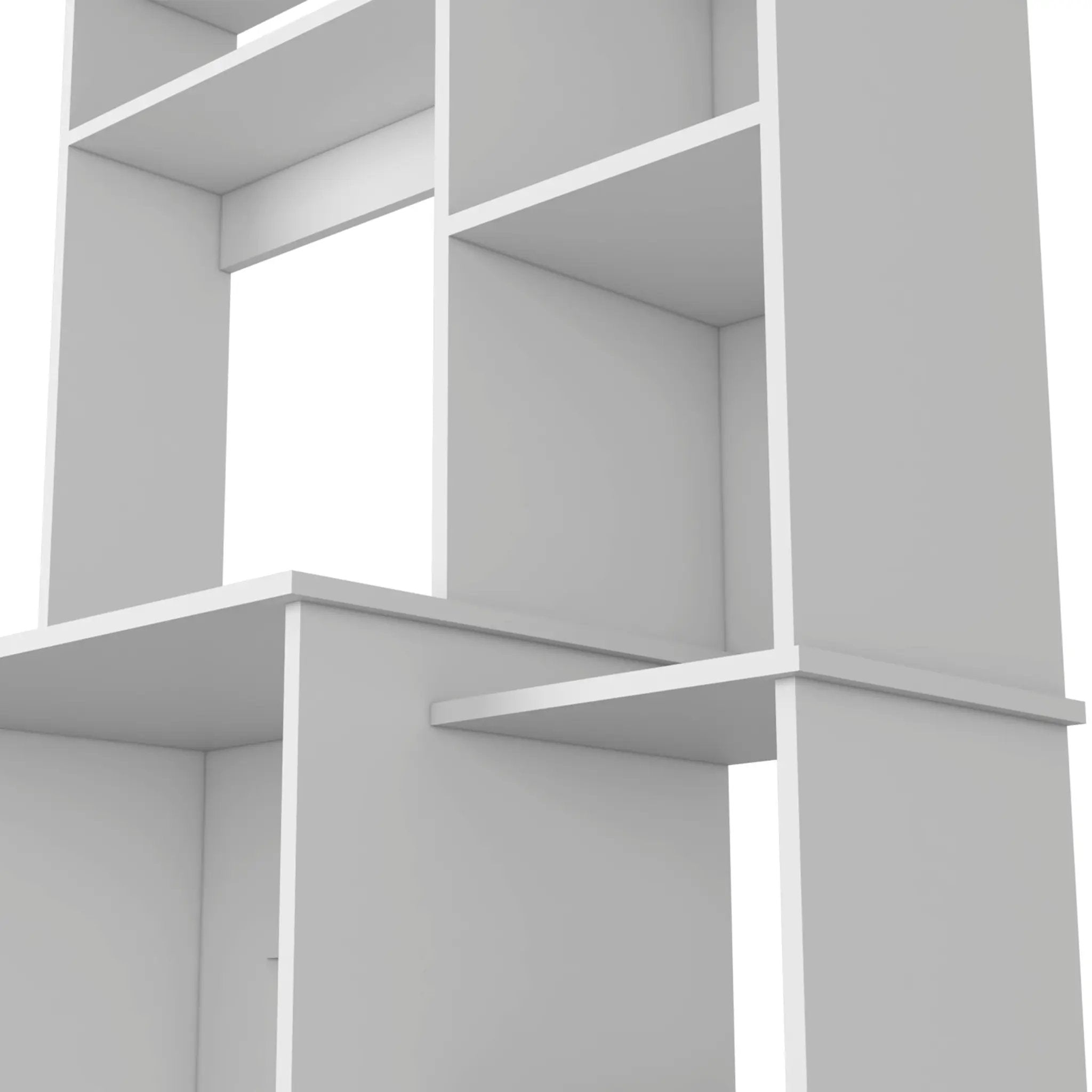 Versalles Writing Desk, Two Superior Shelves, Five Cubbies - White by HouseOfZazla