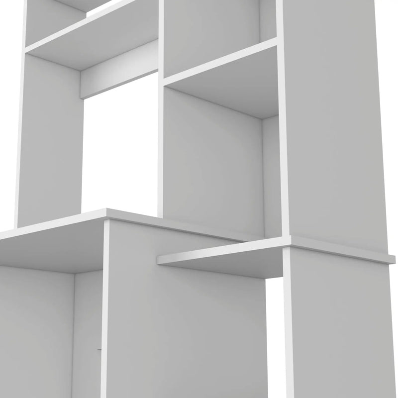 Versalles Writing Desk, Two Superior Shelves, Five Cubbies - White by HouseOfZazla