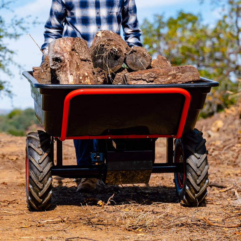 Heavy Duty Electric Utility Cart 40V Battery-Powered Wheelbarrow 660-lb. Bucket Capacity by Tomahawk Power