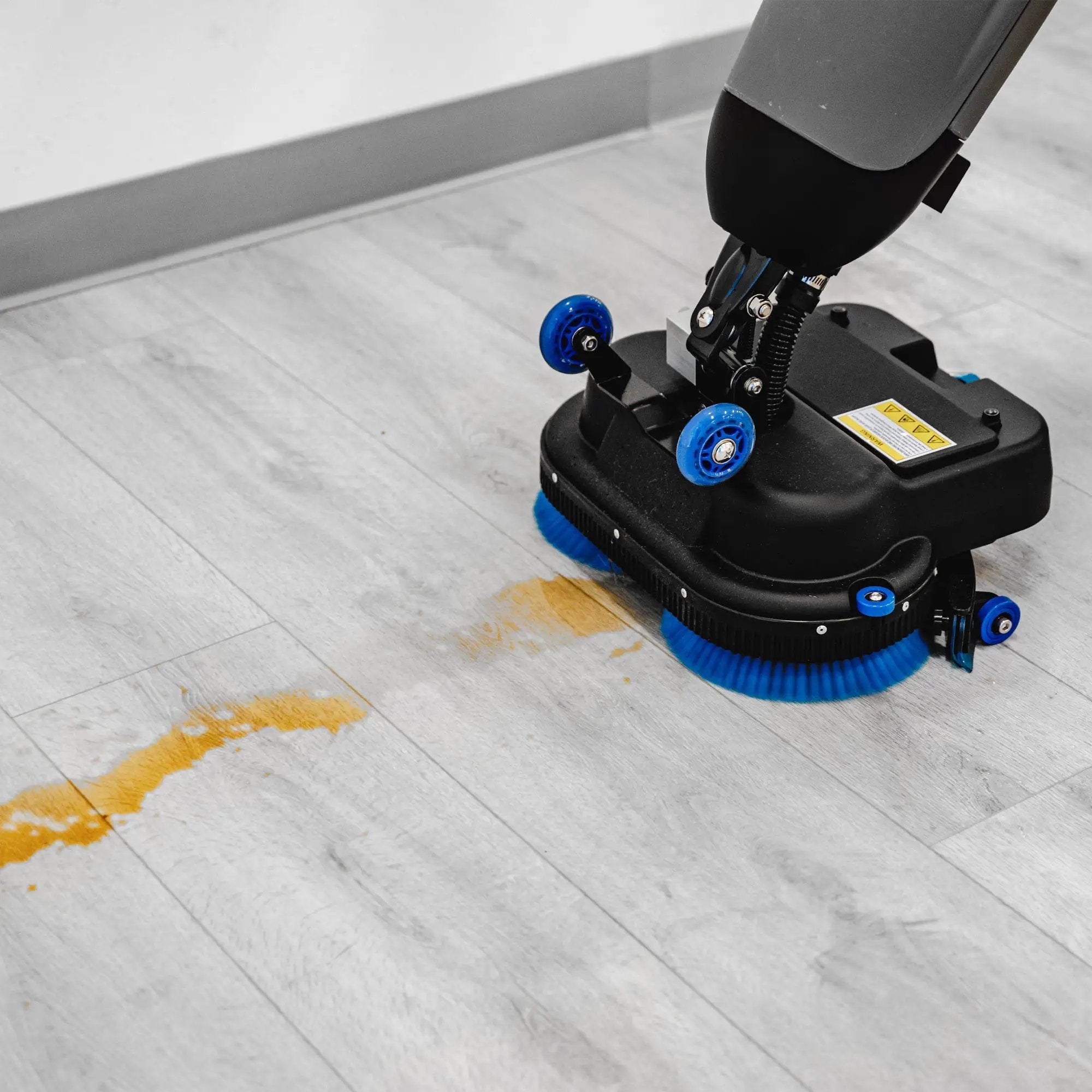 Electric Floor Scrubber Cleaner with 18” Power Mop Brushes Cordless 36V Battery Powered by Tomahawk Power