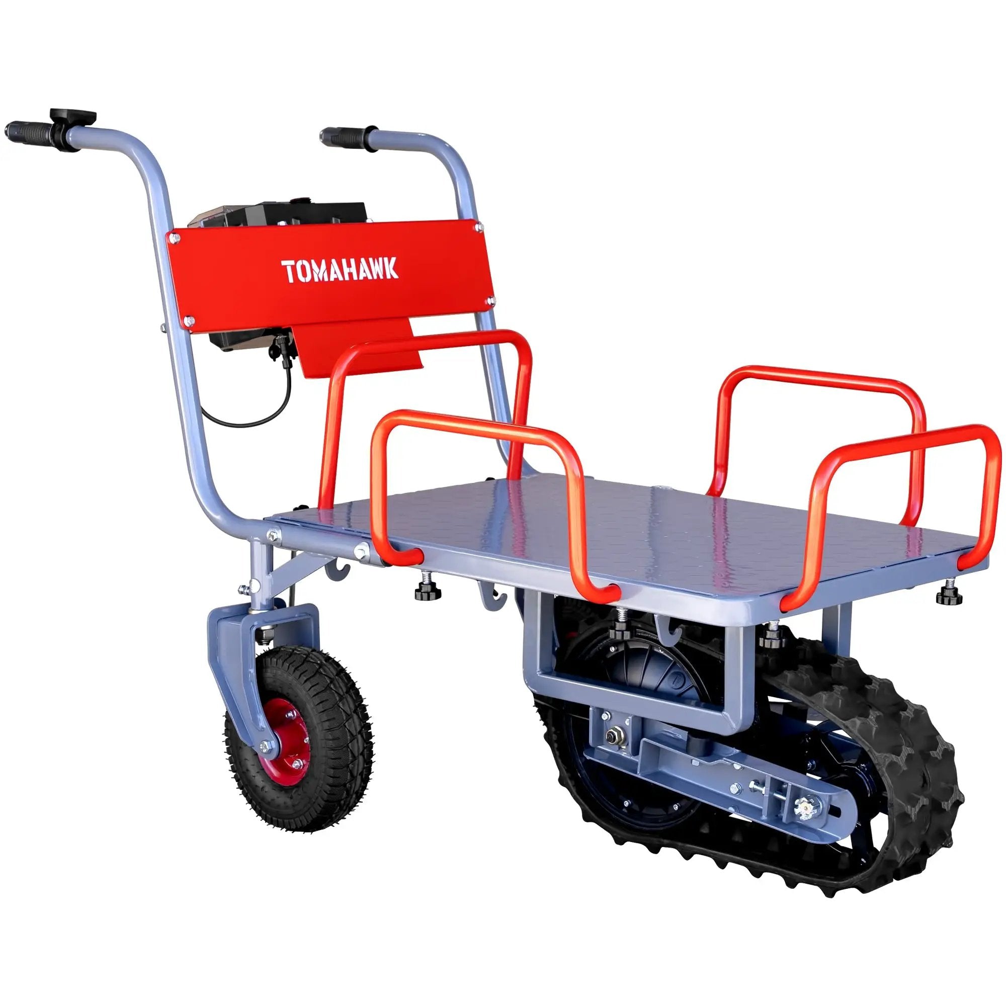 Tomahawk Electric Track Cart 330 lbs Load Capacity Battery Powered Utility Cart with Rubber Tread by Tomahawk Power