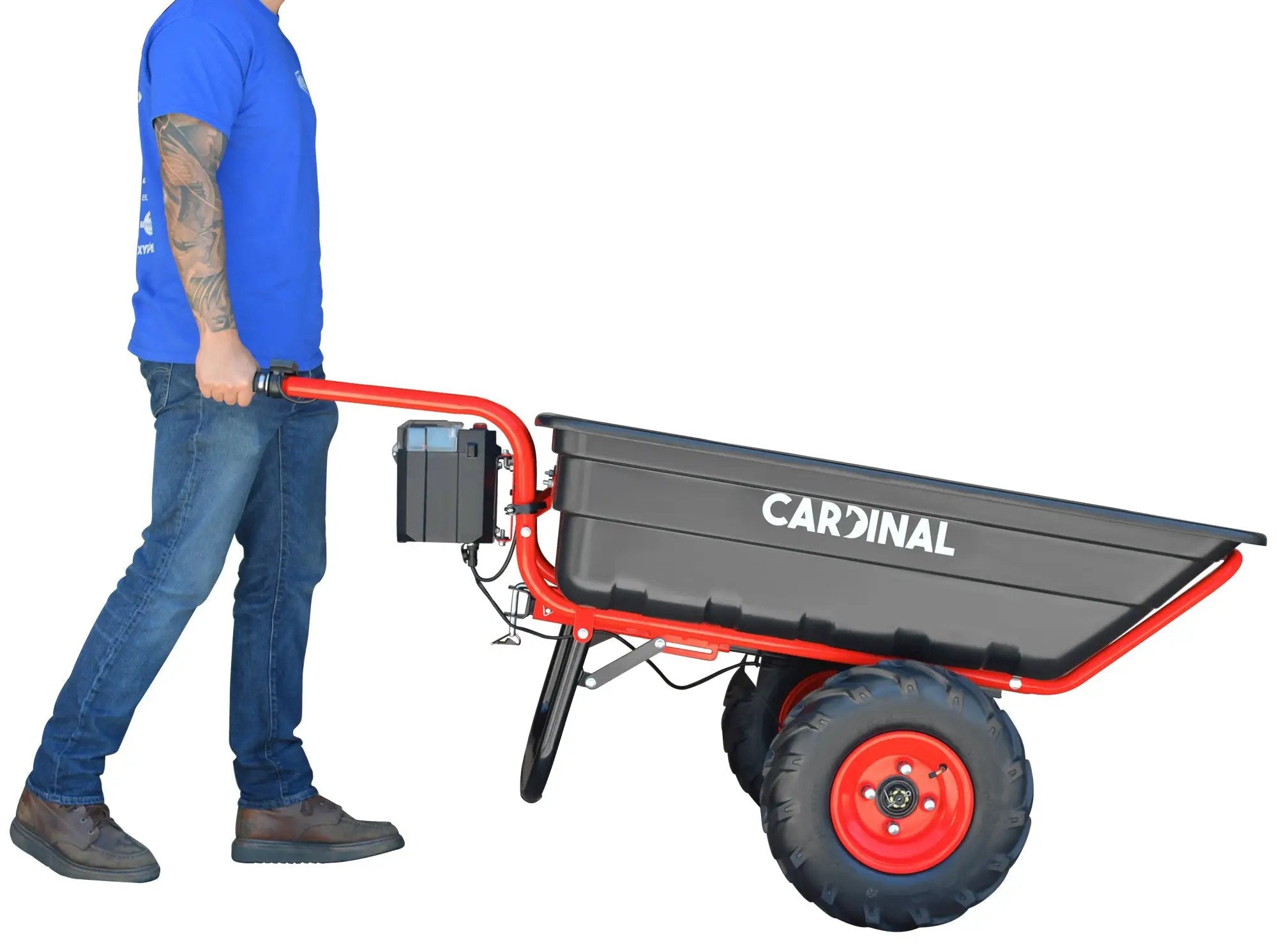 Heavy Duty Electric Utility Cart 40V Battery-Powered Wheelbarrow 660-lb. Bucket Capacity by Tomahawk Power