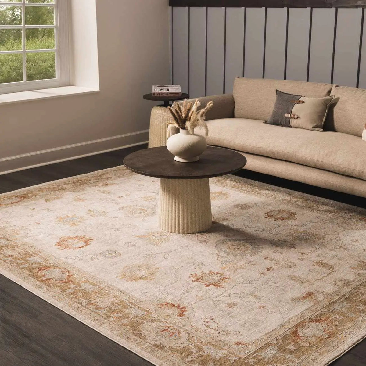 Elloree Traditional Thick Luxe Statement Rug - Clearance, installed in a room