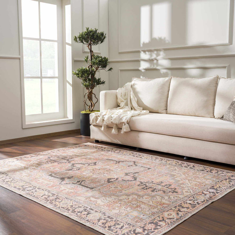 Nadia Dust Pink Area Rug - Clearance by Boutique Rugs