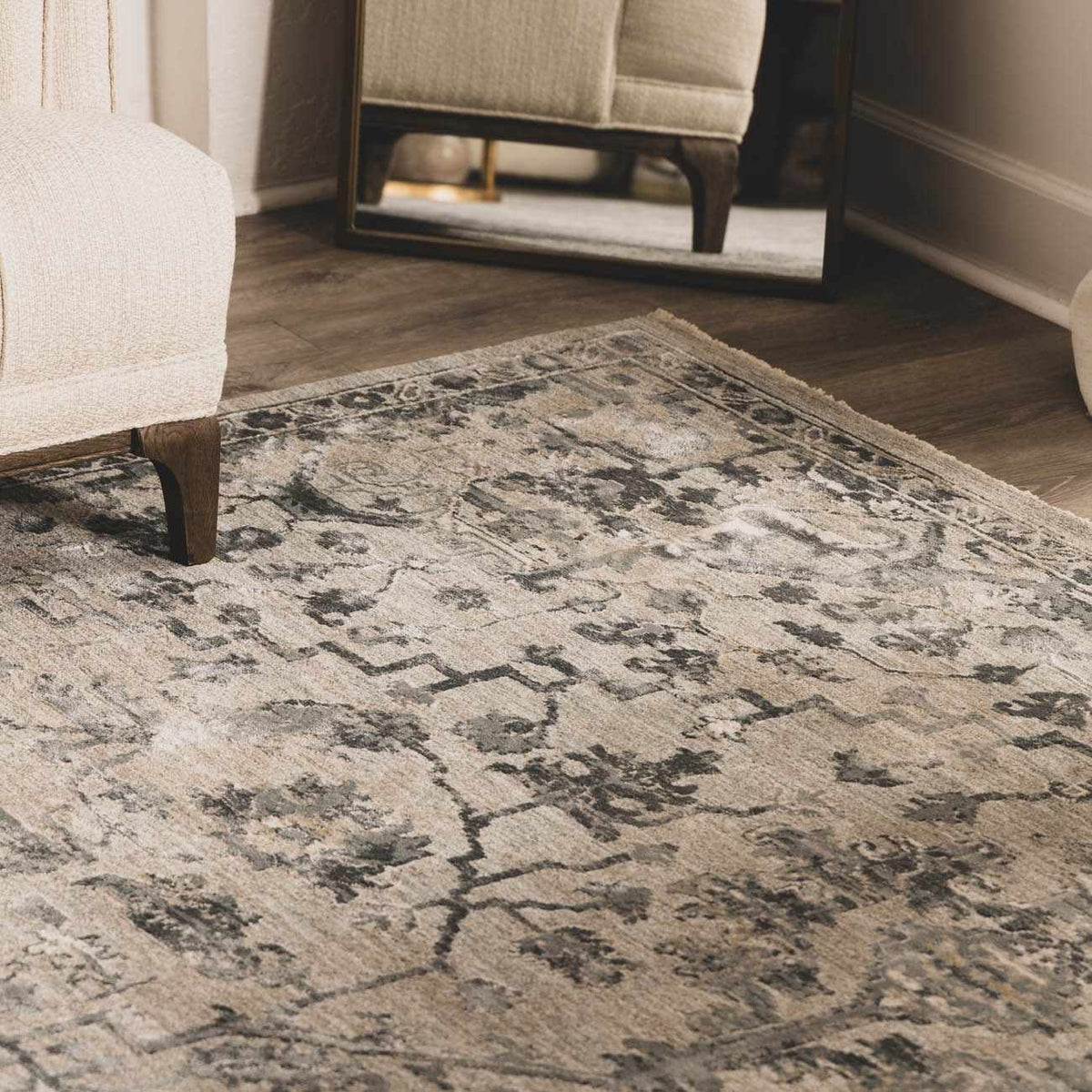 Embsay Teal Boutique Rug, installed in a room 6
