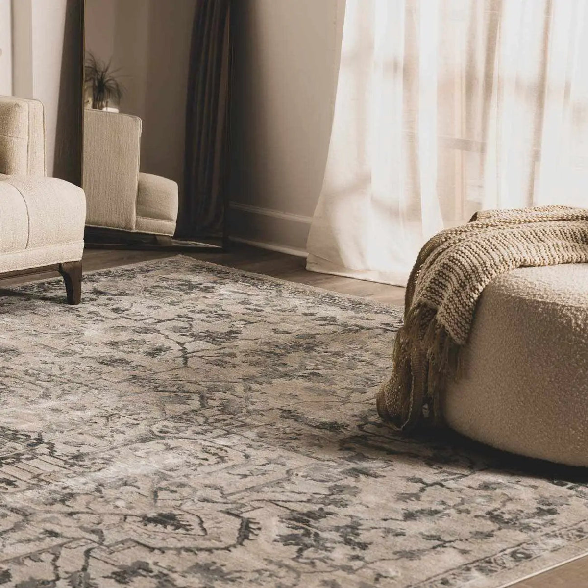 Embsay Teal Boutique Rug, installed in a room 8