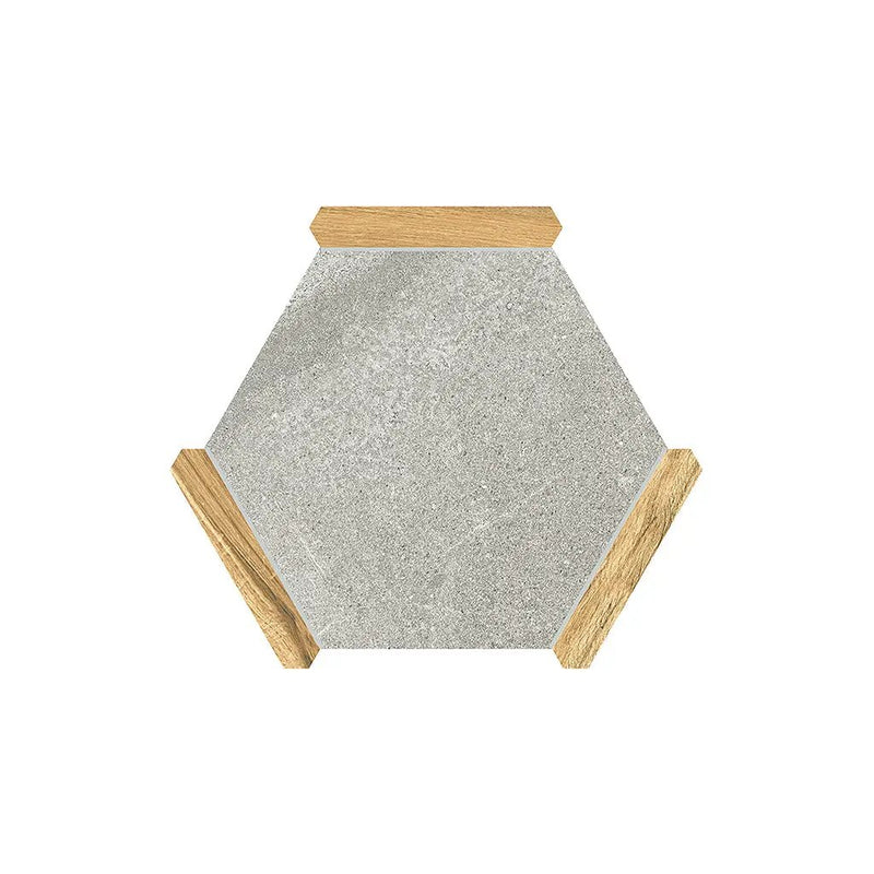 Cloud Gray Brown 9x10 Matte Hexagon Porcelain Tile (18 pack, 8.07 sq ft/case) by Apollo Tile