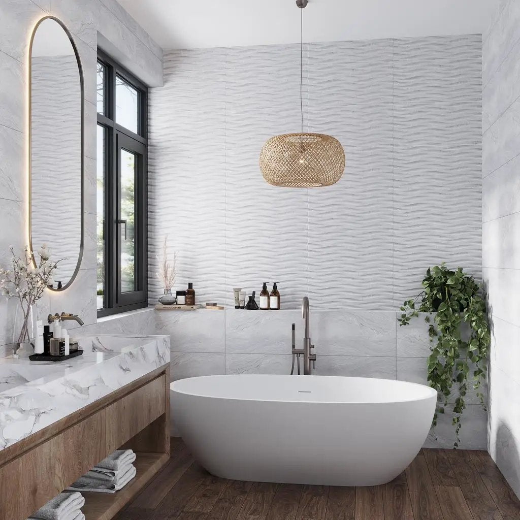 Light Gray 12x24 Matte Field Porcelain Tile (5 pack, 10.763 sq ft/case) by Apollo Tile