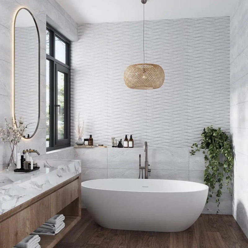Light Gray 12x24 Matte Field Porcelain Tile (5 pack, 10.763 sq ft/case) by Apollo Tile