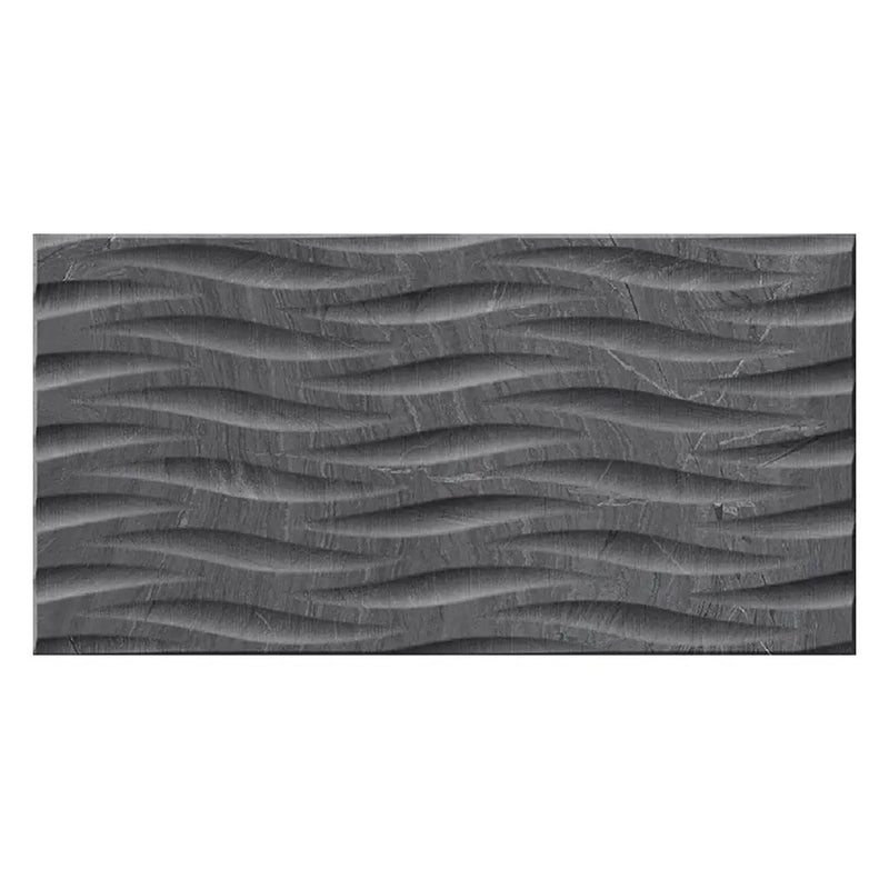 Coal Black 12x24 Matte Field Porcelain Tile (5 pack, 10.763 sq ft/case) by Apollo Tile