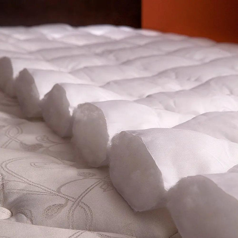 King size Plush Bamboo Baffle Box Stitch Mattress Pad / Topper by HomePacific