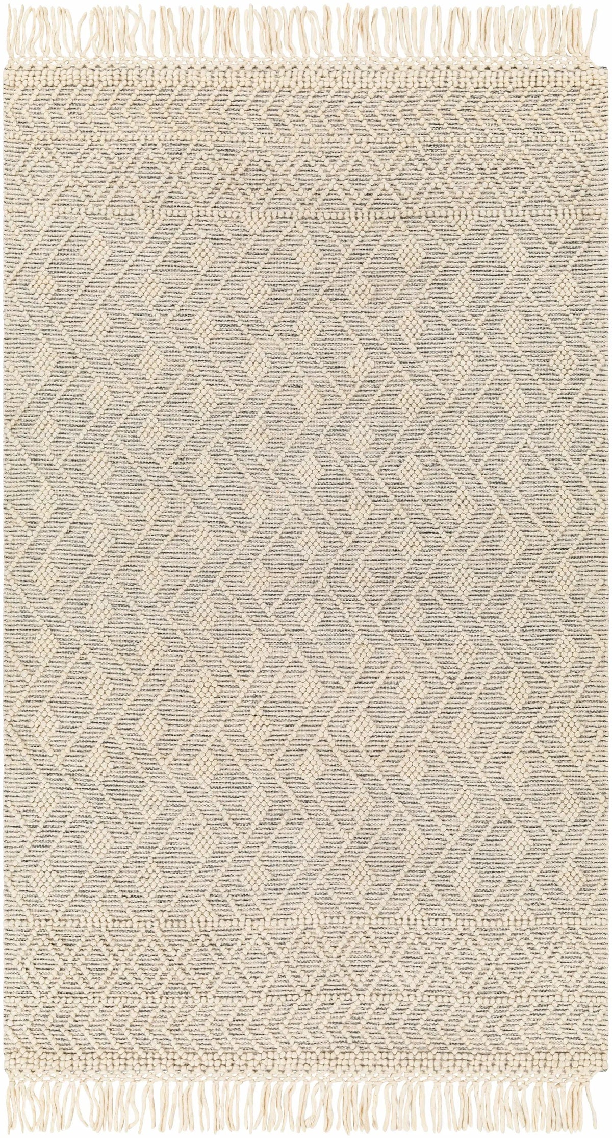 Erica Wool Rug with Tassels - Clearance