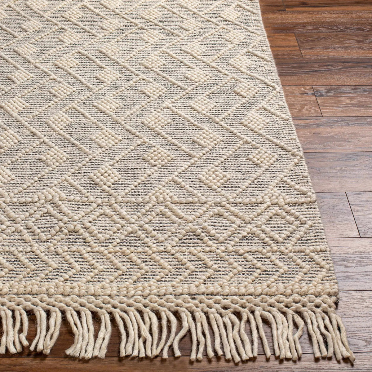 Erica Wool Rug with Tassels - Clearance, photo 5 of 11