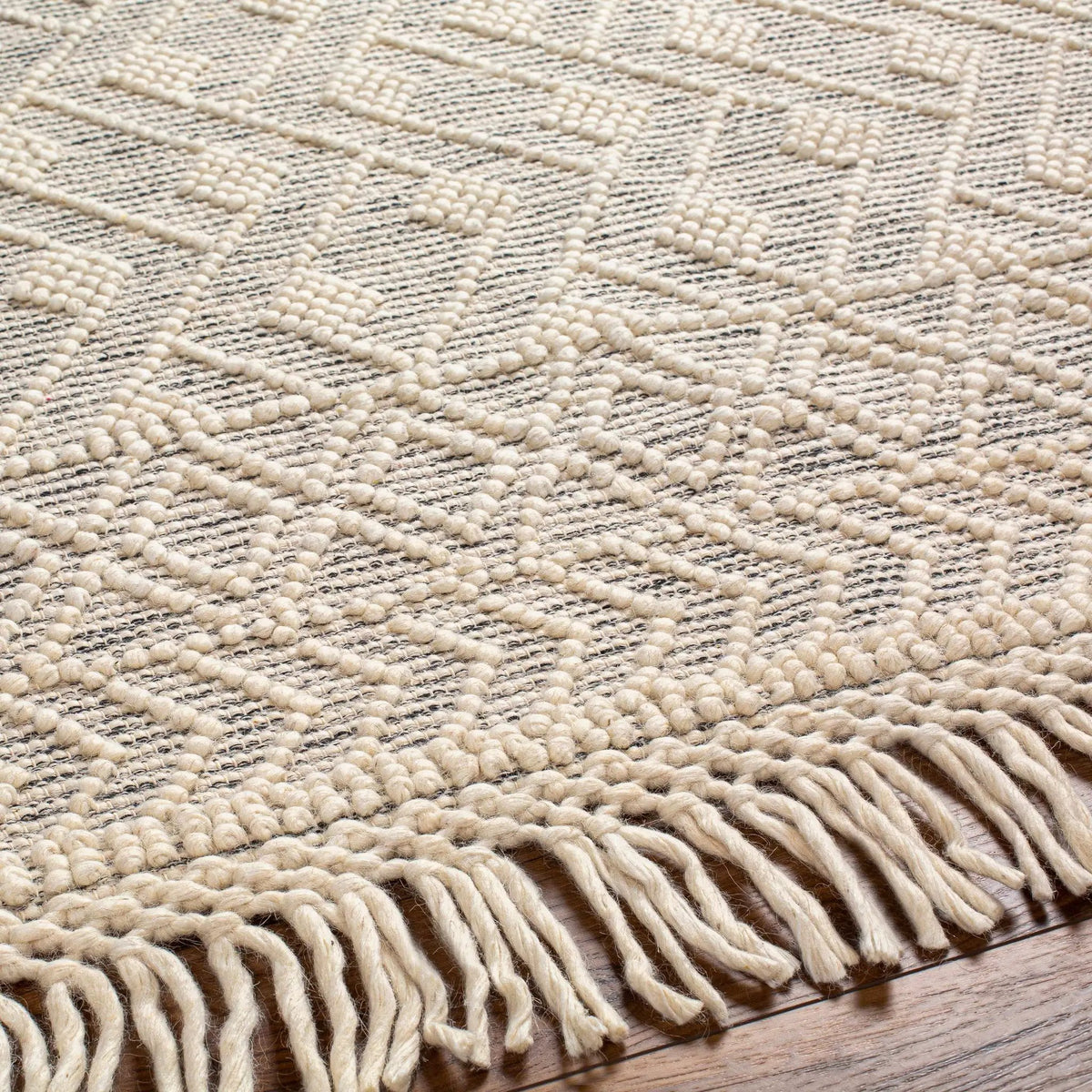 Erica Wool Rug with Tassels - Clearance, photo 7 of 11