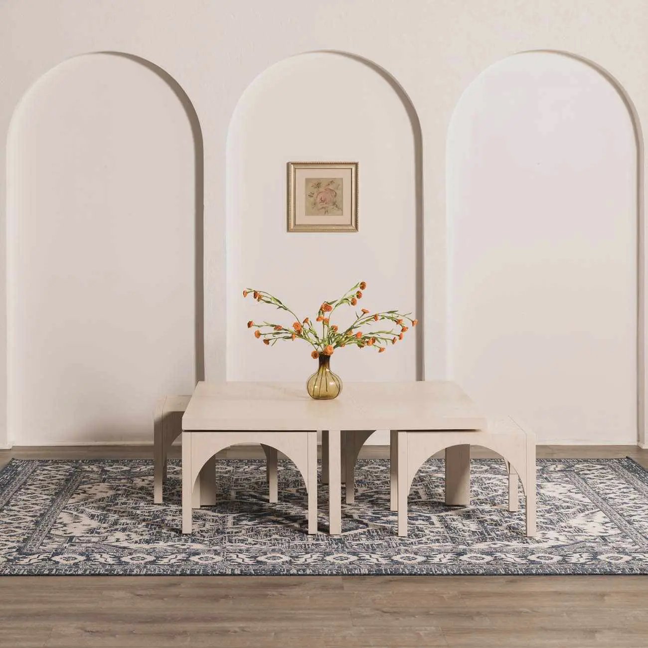 Etoile Navy Blue Performance Outdoor Rug by Boutique Rugs