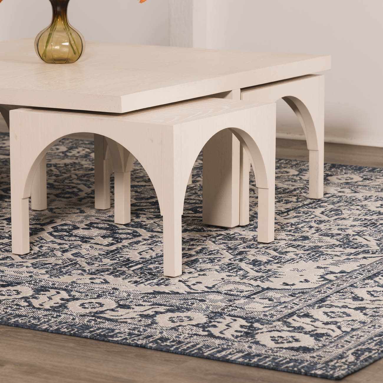 Etoile Navy Blue Performance Outdoor Rug by Boutique Rugs