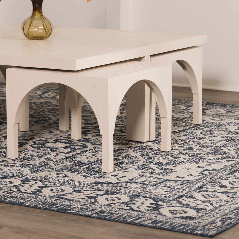Etoile Navy Blue Performance Outdoor Rug by Boutique Rugs