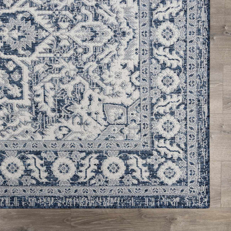 Etoile Navy Blue Performance Outdoor Rug by Boutique Rugs