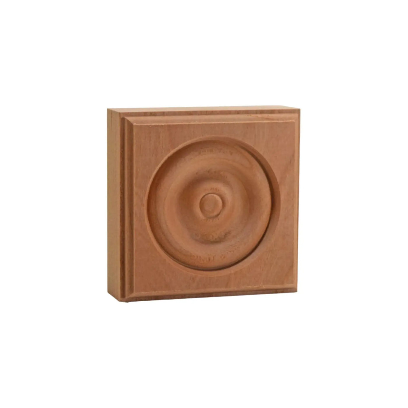 EWAP30 Rosette Casing Corner Block 1 inch x 3 inch Square Unfinished by NewMouldings