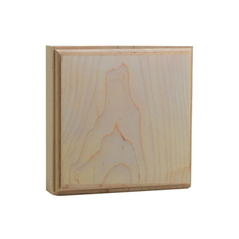 EWAP41 Casing Corner Block 1 inch x 4 inch Square Unfinished by NewMouldings