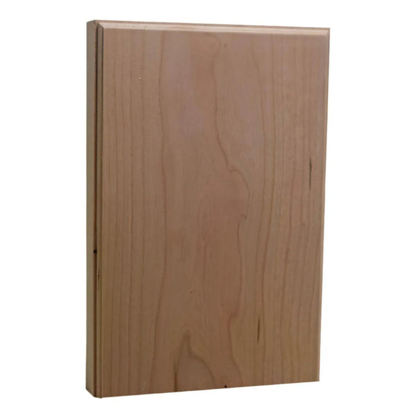 EWAP98 Casing Plinth Block 1 inch x 5-1/2 Inch x 8-1/4 Tall Unfinished, photo 2 of 5