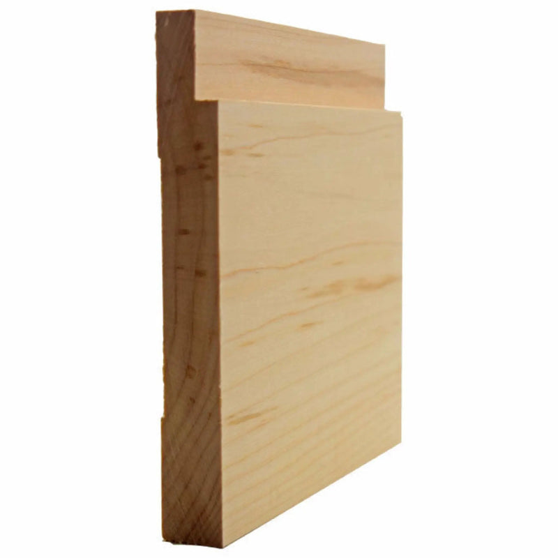 EWBB18 Notched Baseboard 5-1/4" Tall x 11/16"Moulding. Unfinished by NewMouldings