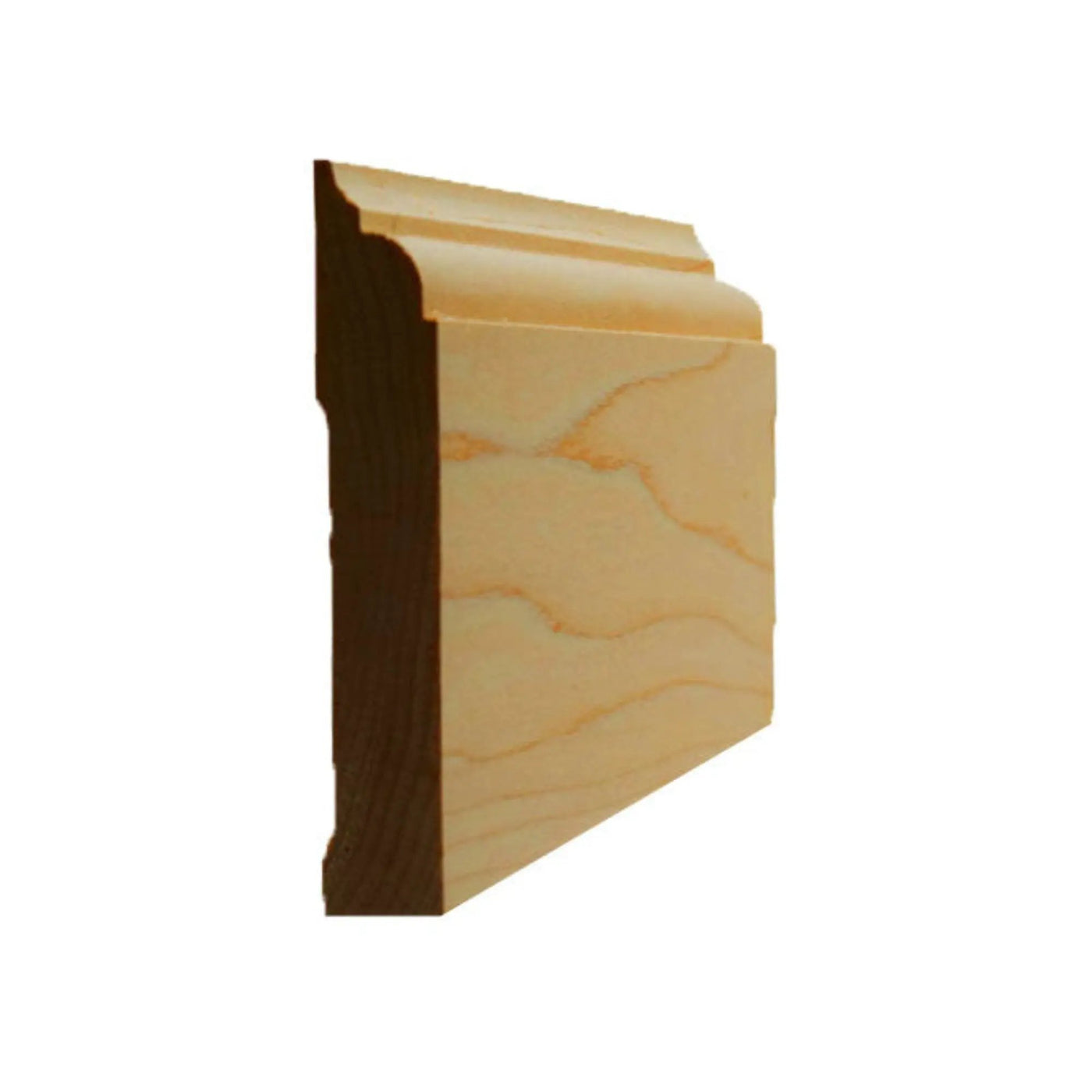 EWBB22 Nose & Cove 3-1/2" Tall x 11/16" Baseboard Moulding. Unfinished by NewMouldings