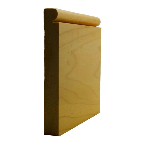 EWBB26 Beaded 5-1/4" Tall x 11/16" Baseboard Moulding. Unfinished