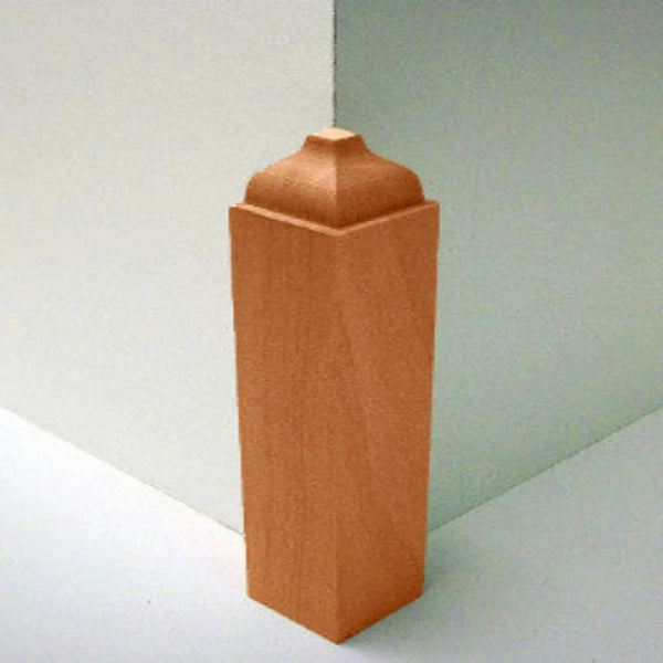EWBB63 Base Outside Corner Block 1-3/8" x 1-3/8" x 6-1/2" Unfinished, photo 2 of 6