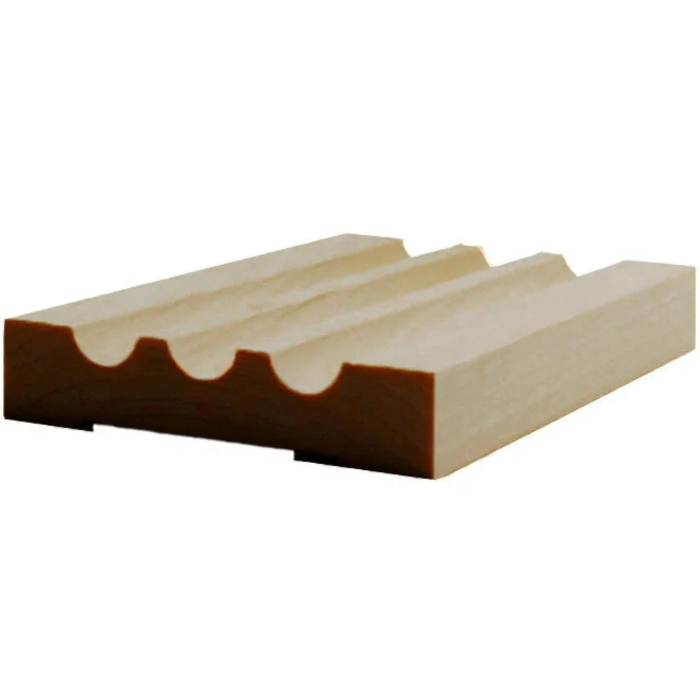 EWCA46 Fluted 3-1/2" wide x 3/4" Casing. Unfinished Trim by NewMouldings
