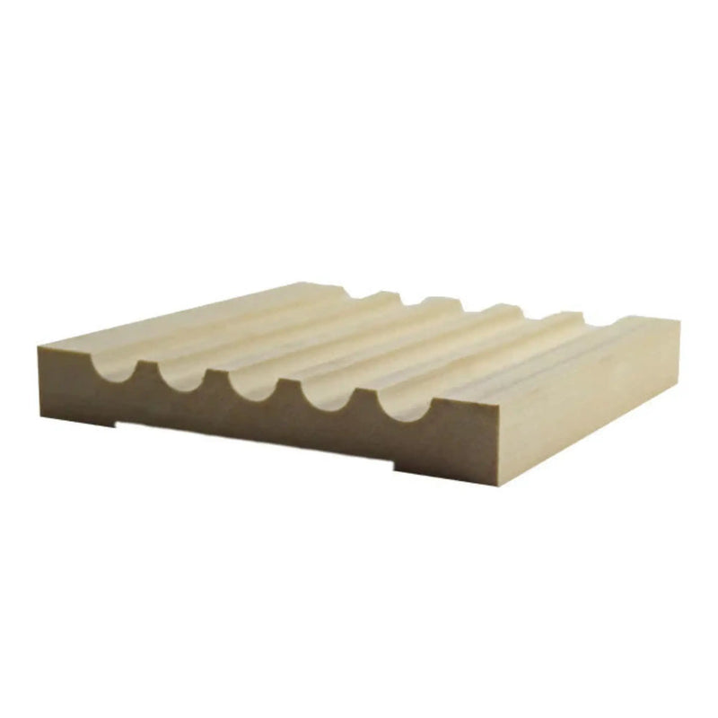EWCA49 Fluted 5-1/8" wide x 3/4" Casing. Unfinished Trim by NewMouldings