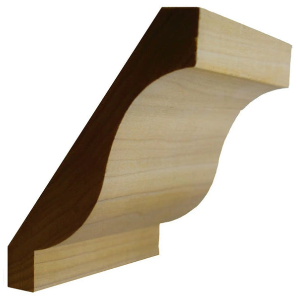 EWCR16 Crown 1-1/16" x 6-3/16" Unfinished 5" High x 3-5/8" Deep