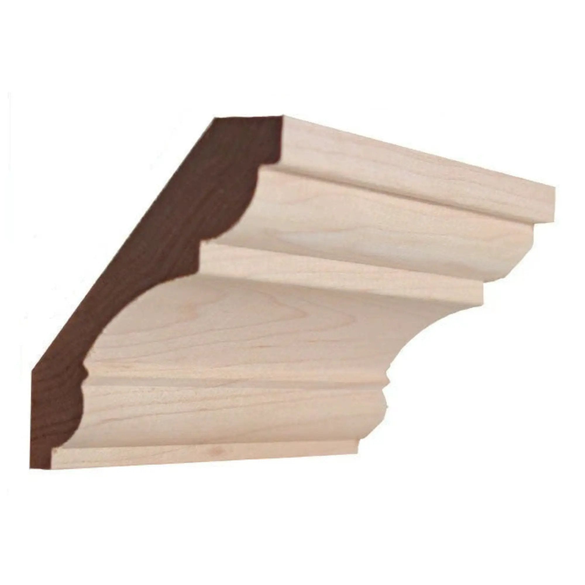 EWCR20 Crown 3/4" x 3-5/8" Unfinished 2-3/4" High x 2-1/4" Deep by NewMouldings