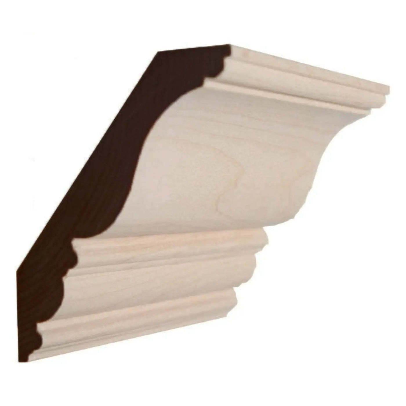 EWCR27 Crown 7/8" x 4-1/2" Unfinished 3-1/2" Rise x 2-7/8" Run by NewMouldings