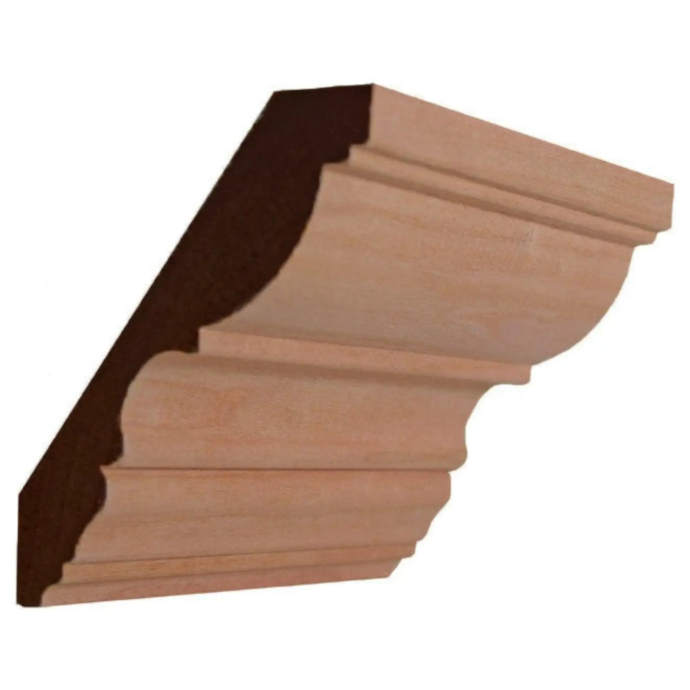 EWCR30 Crown 7/8" x 4-1/2" Unfinished 3-1/2" High x 2-7/8" Deep by NewMouldings