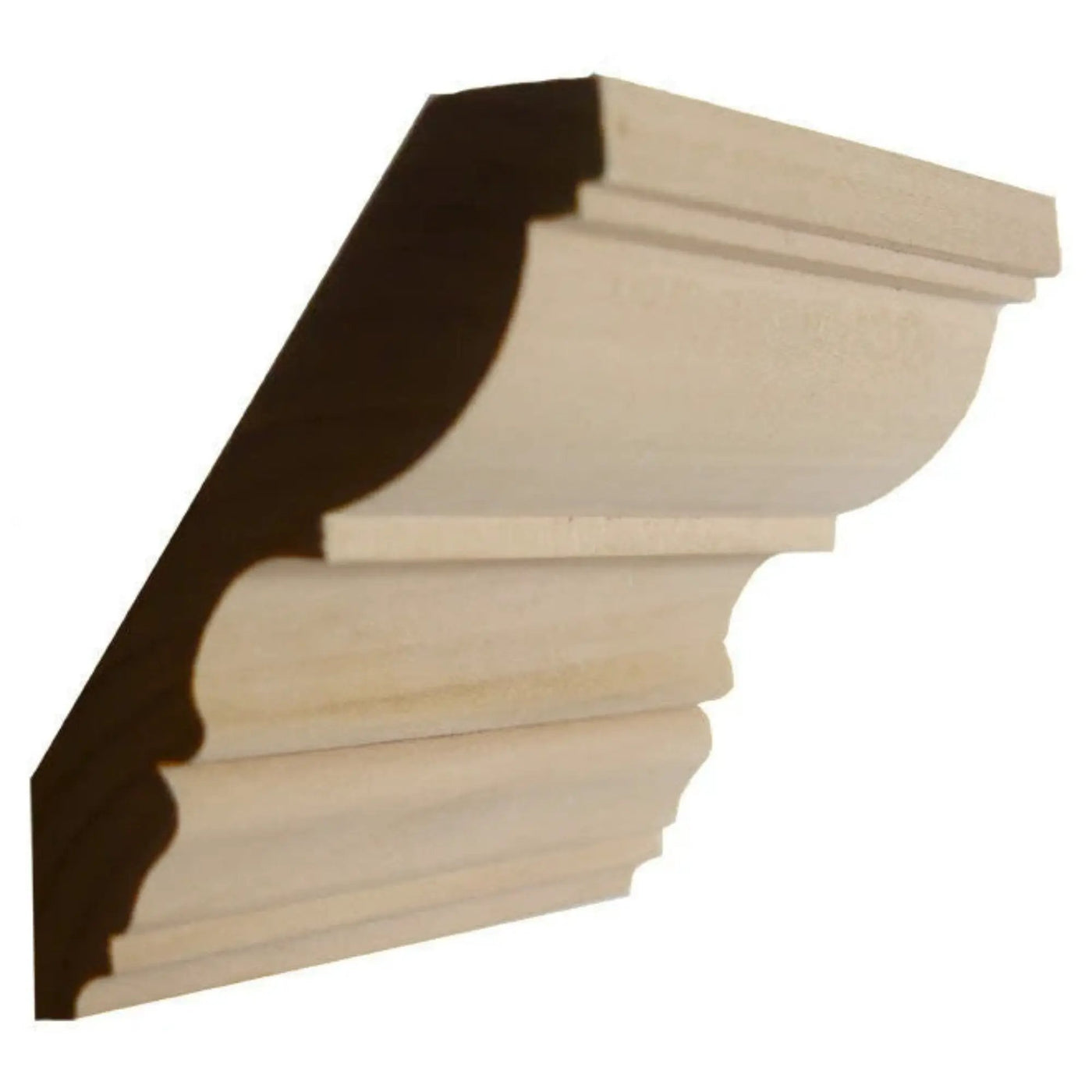 EWCR30 Crown 7/8" x 4-1/2" Unfinished 3-1/2" High x 2-7/8" Deep by NewMouldings