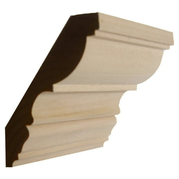 EWCR30 Crown 7/8" x 4-1/2" Unfinished 3-1/2" High x 2-7/8" Deep