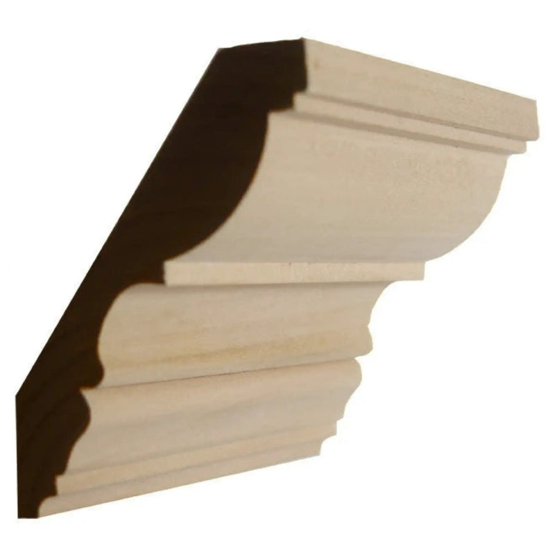 EWCR30 Crown 7/8" x 4-1/2" Unfinished 3-1/2" High x 2-7/8" Deep by NewMouldings