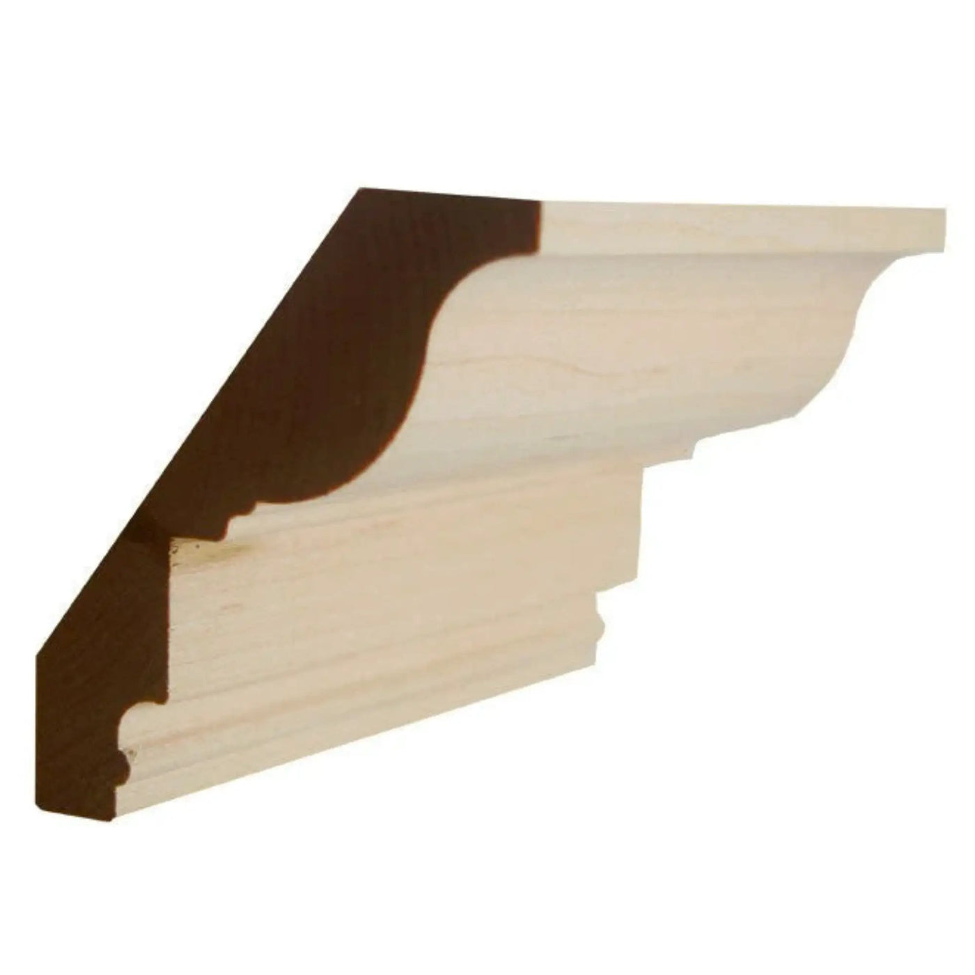 EWCR47 Colonial Crown 3/4" x 4" Unfinished 3" High x 2-5/8" Deep by NewMouldings