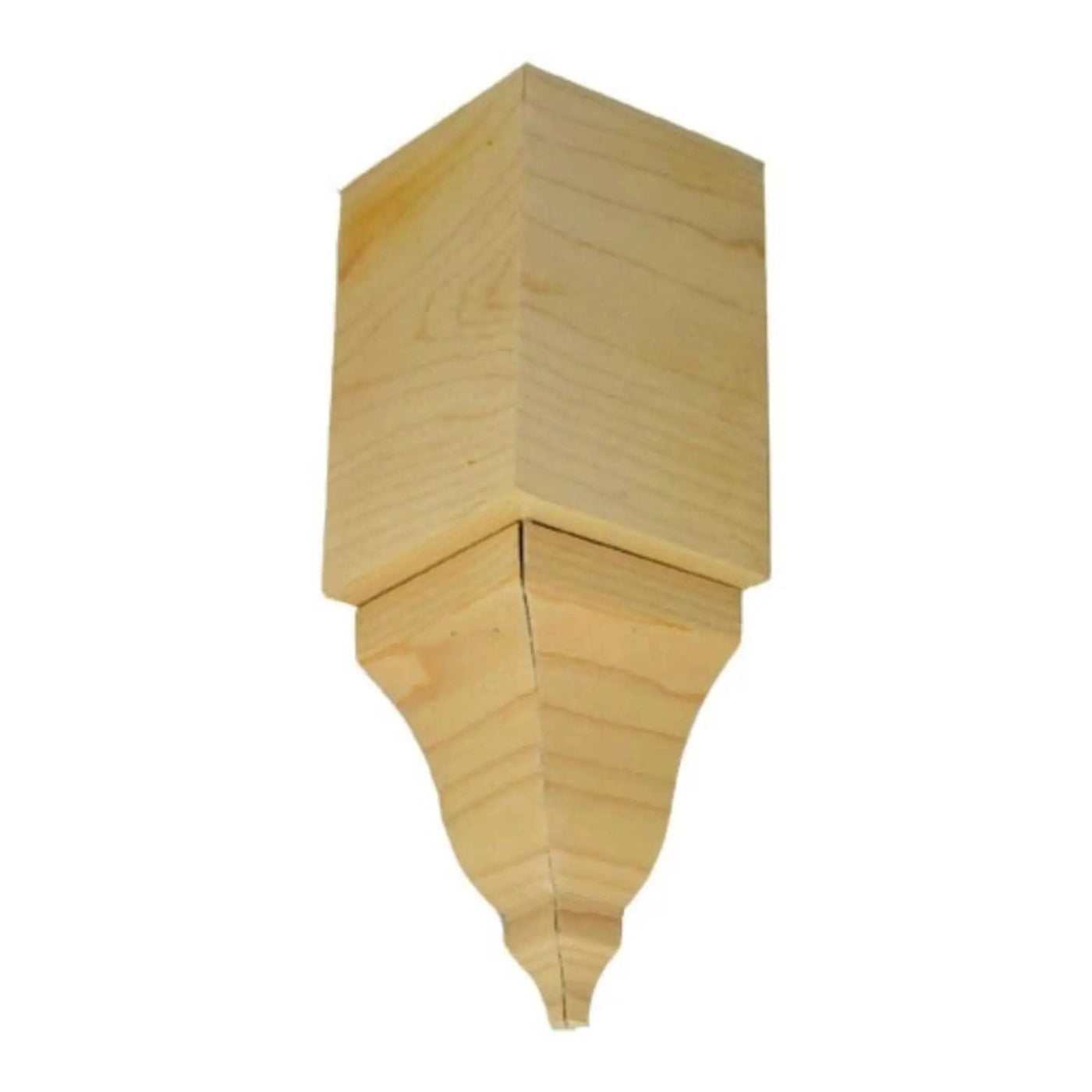 EWCR61 Crown Inside Corner Block 3-1/2 Tall x 2-3/8 deep. Unfinished by NewMouldings