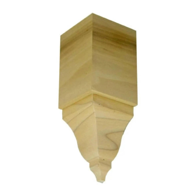EWCR61 Crown Inside Corner Block 3-1/2 Tall x 2-3/8 deep. Unfinished by NewMouldings