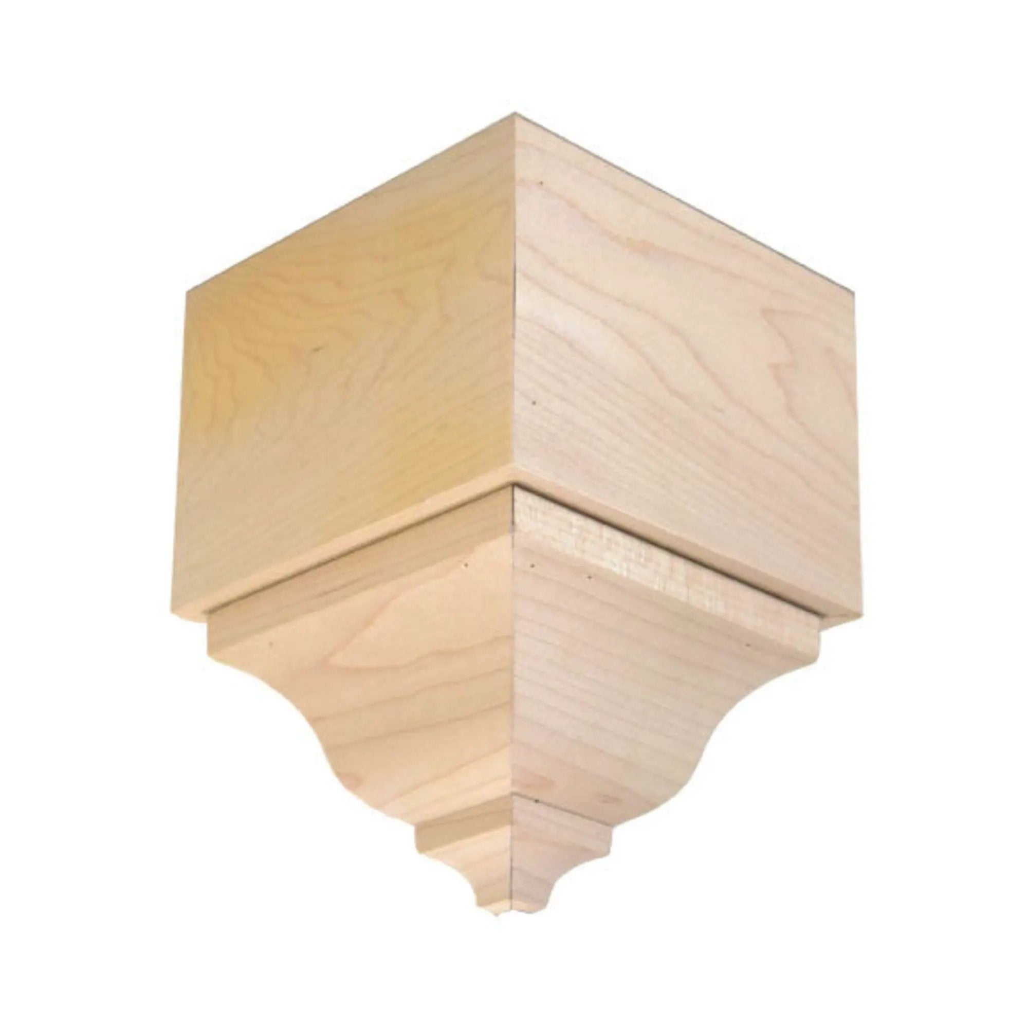 EWCR63 Crown Outside Corner Block 3-1/2 Tall x 2-3/8 Face Unfinished by NewMouldings