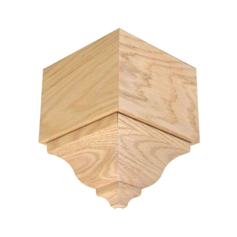 EWCR63 Crown Outside Corner Block 3-1/2 Tall x 2-3/8 Face Unfinished by NewMouldings