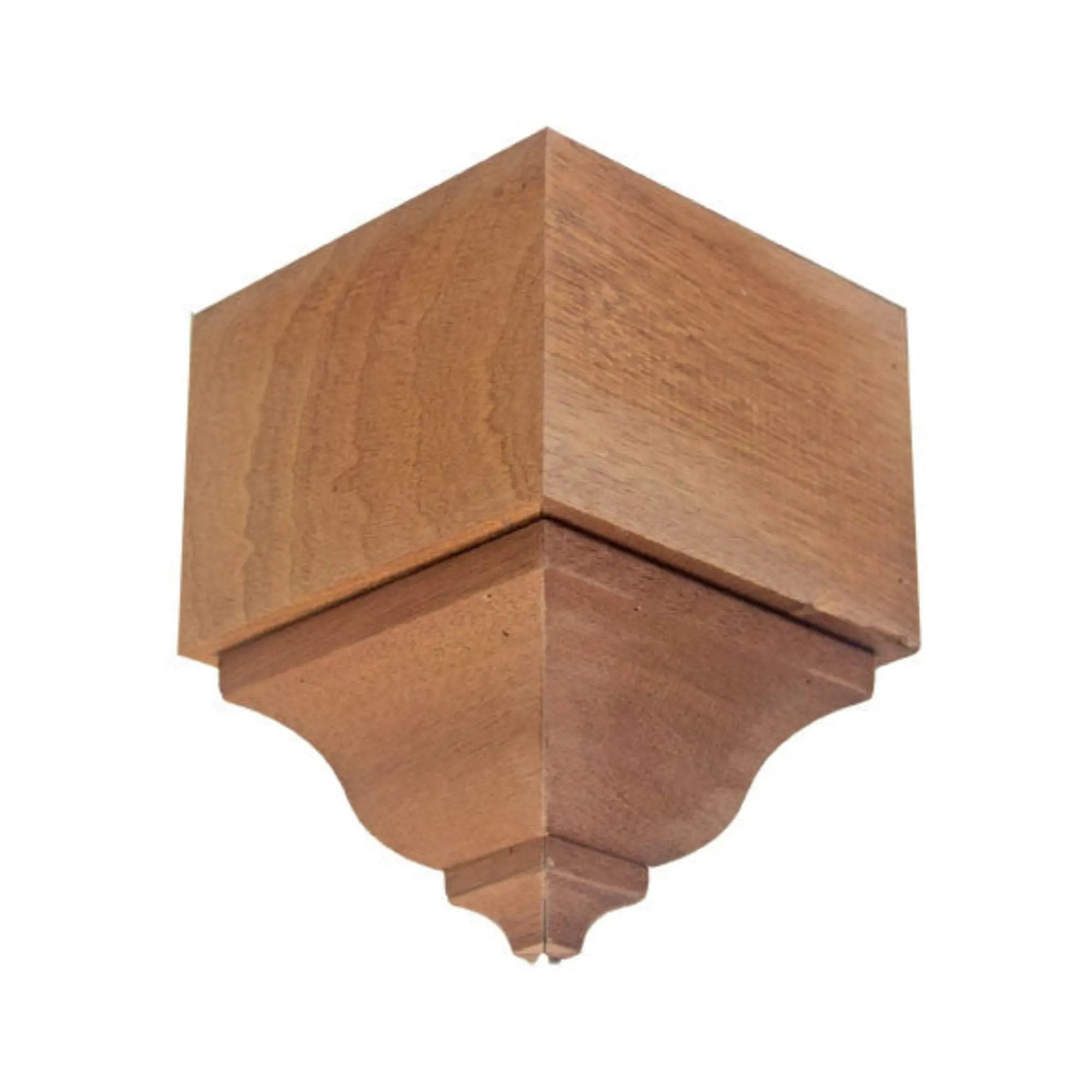 EWCR63 Crown Outside Corner Block 3-1/2 Tall x 2-3/8 Face Unfinished by NewMouldings