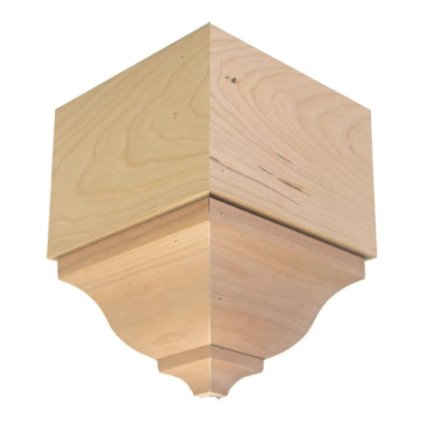 EWCR83 Crown Outside Corner Block 4-1/4" Tall x 3" deep 6" Face Unfinished by NewMouldings