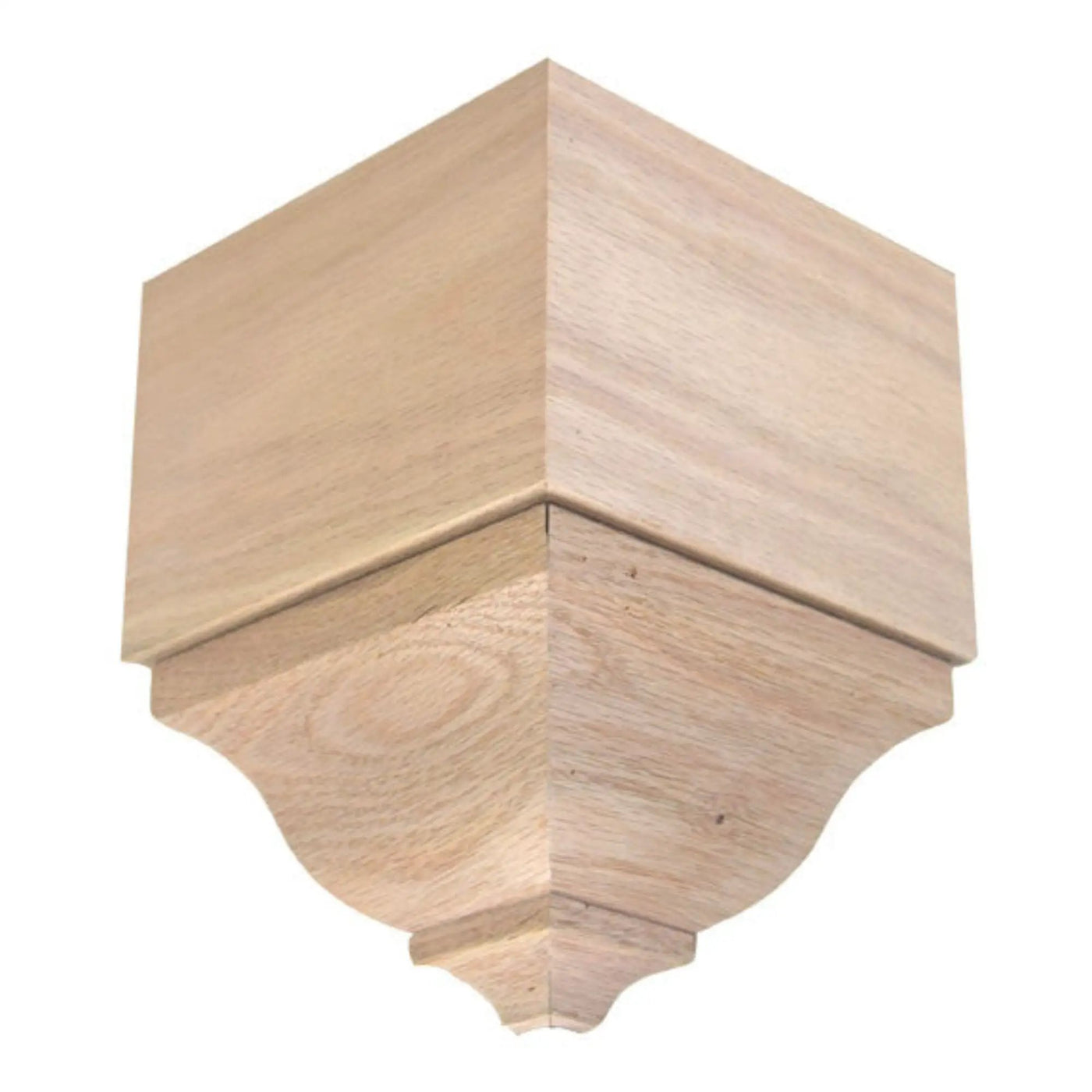 EWCR83 Crown Outside Corner Block 4-1/4" Tall x 3" deep 6" Face Unfinished by NewMouldings